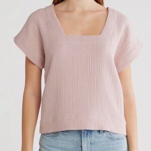 Madewell Dusty Pink Crop Top